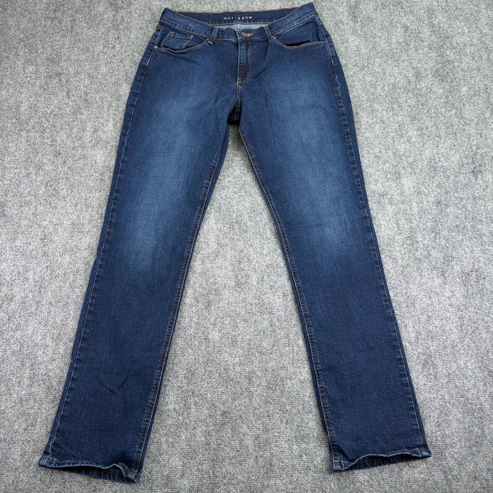 Mott and Bow Jeans Womens 29 (Fits 31x32) Indigo Boyfriend Stretch‎ Ridge Denim